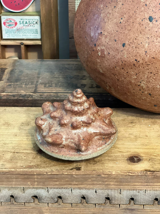 Vintage signed mid century modern style nautical studio pottery