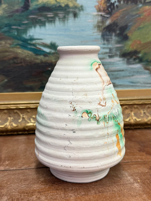 Vintage stamped Nemadji Pottery vase mid century modern style( Available by online purchase only )