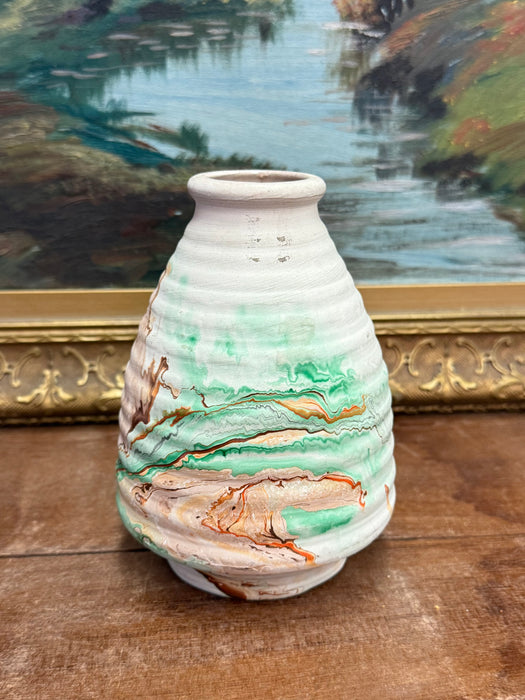 Vintage stamped Nemadji Pottery vase mid century modern style( Available by online purchase only )
