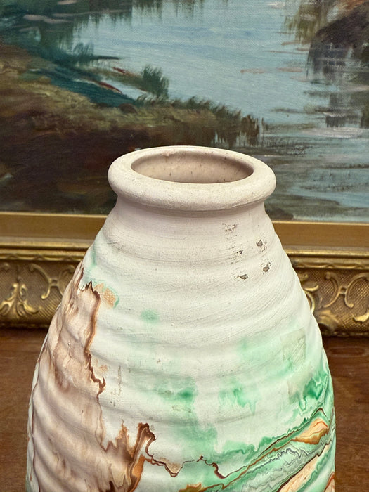 Vintage stamped Nemadji Pottery vase mid century modern style( Available by online purchase only )