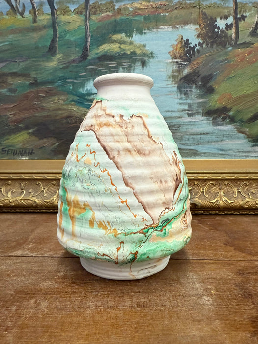 Vintage stamped Nemadji Pottery vase mid century modern style( Available by online purchase only )