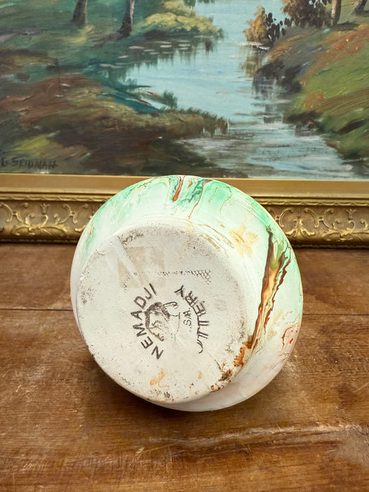 Vintage stamped Nemadji Pottery vase mid century modern style( Available by online purchase only )