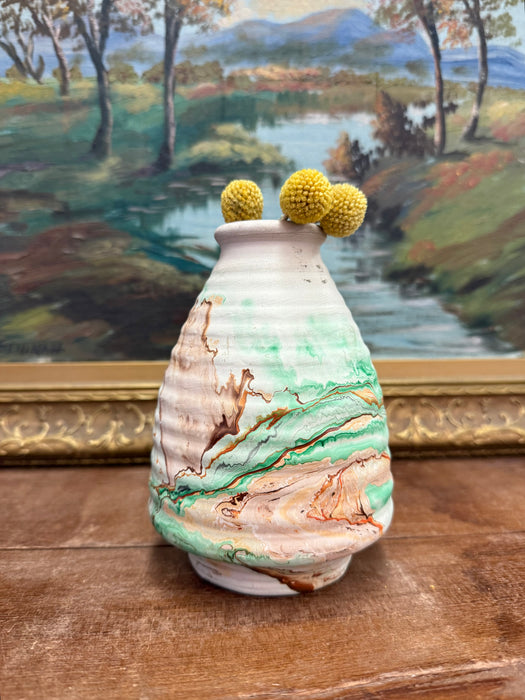 Vintage stamped Nemadji Pottery vase mid century modern style( Available by online purchase only )