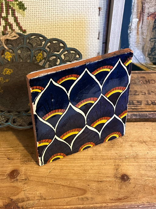 Vintage style hand painted decorative Tile. (online purchase only)