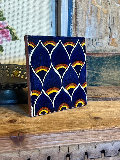 Vintage style hand painted decorative Tile. (online purchase only)