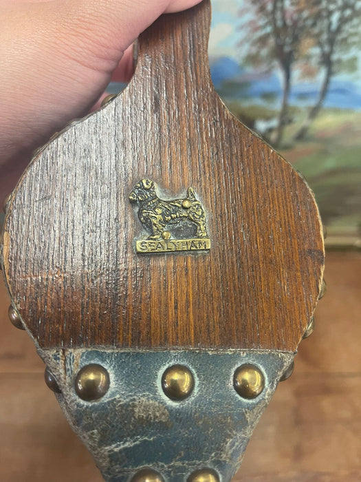 Vintage wooden Fireplace Bellows -￼ SEALYHAM.