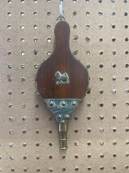 Vintage wooden Fireplace Bellows -￼ SEALYHAM.
