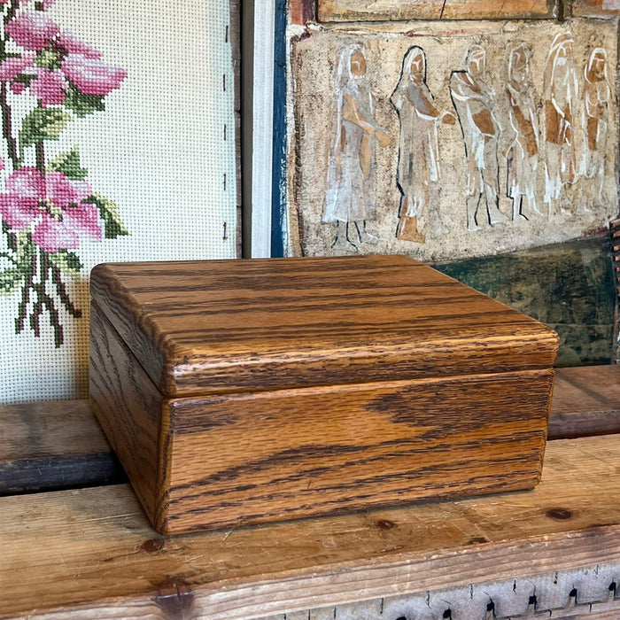 Vintage wooden Trinket Jewelry Box (Available by Ondine Purchase Only)