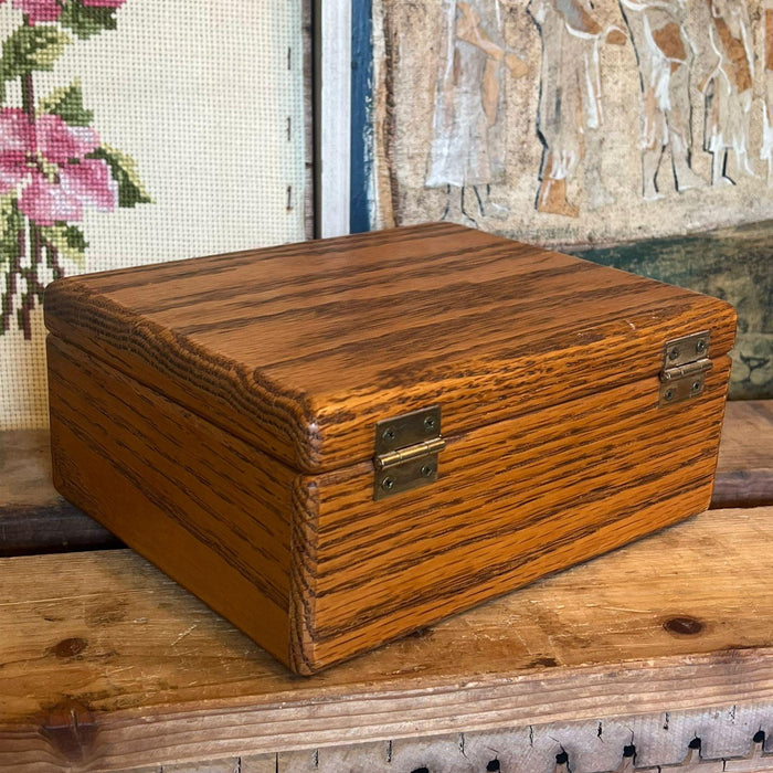 Vintage wooden Trinket Jewelry Box (Available by Ondine Purchase Only)