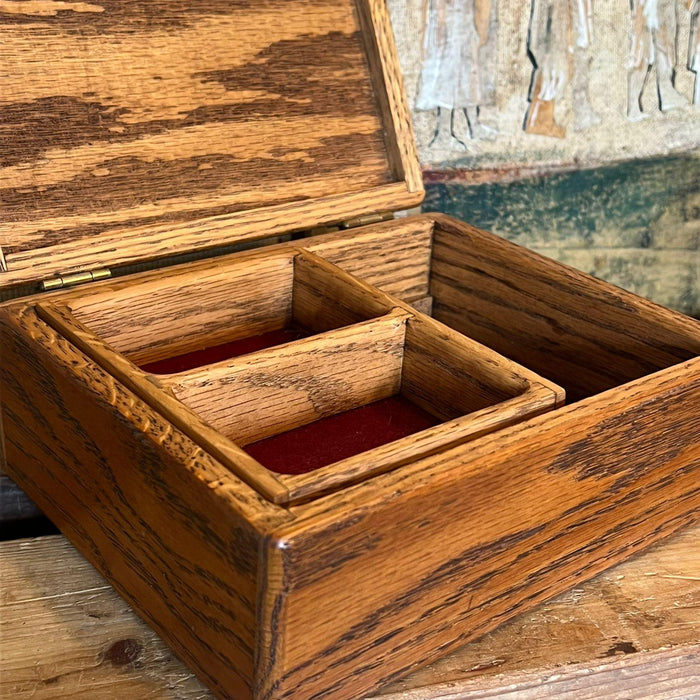 Vintage wooden Trinket Jewelry Box (Available by Ondine Purchase Only)