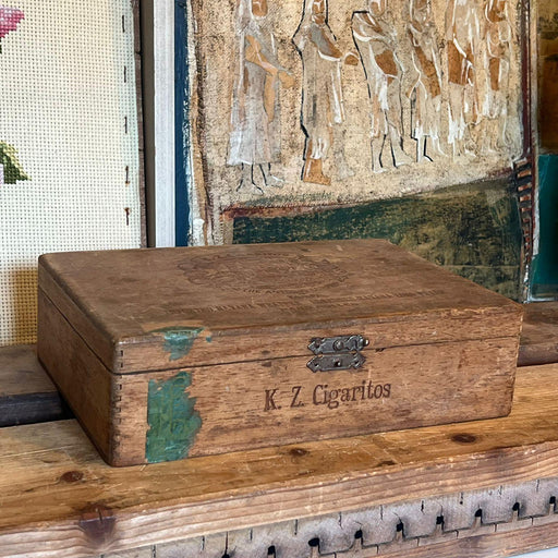 Vintage wooden Trinket Jewelry Box (Available by Ondine Purchase Only)