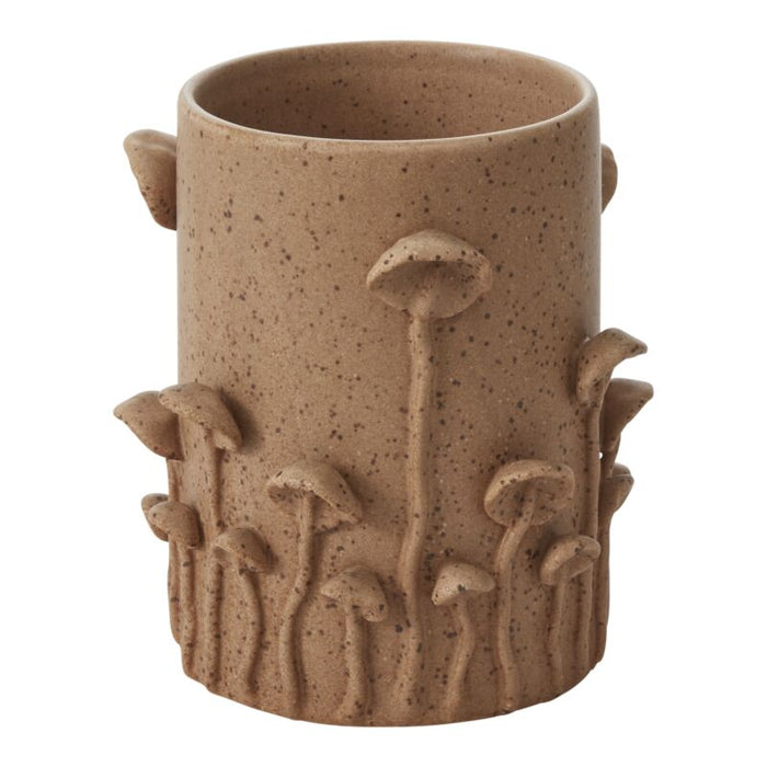 Mushroom Forest Vase 6.5X6.75"