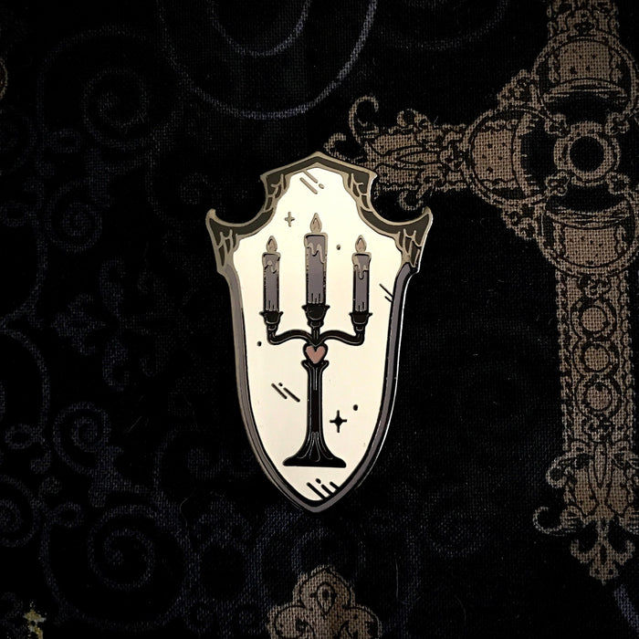 Crusader Pins - Censer Flail and Candelabra Shield