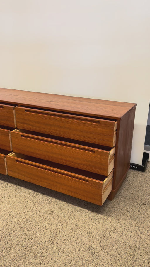 Vintage Danish Mid Century Modern Tallboy Dresser by Nils Jonsson for Torring Mobelfabrik Seattle