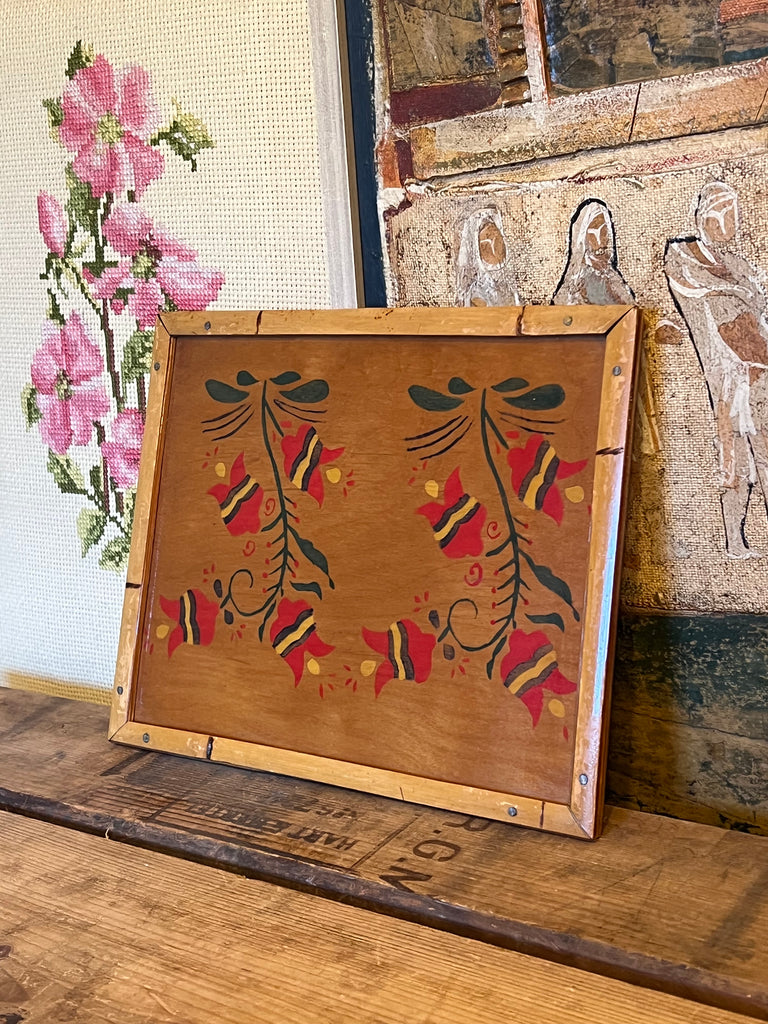 アンティーク雑貨 VOGUE ARTDECO vintage ART WOOD vintage-Hand-painted-