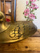 vintage mid century modern style brass duck with lid and bowl