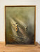 vintage mid century modern style textured painting attributed to Norway Artist Ivar Bruun