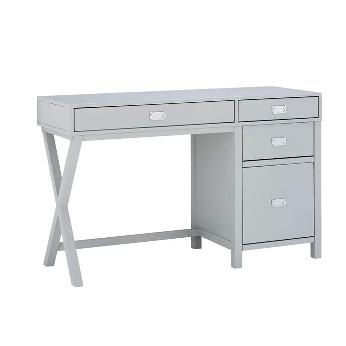 Brand New Mid Campaign Inspired Desk with Storage Drawers Table