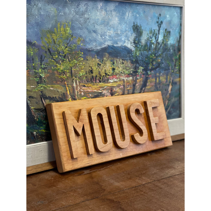 Vintage Bespoke Mouse Sign