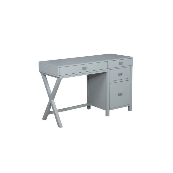 Brand New Mid Campaign Inspired Desk with Storage Drawers Table