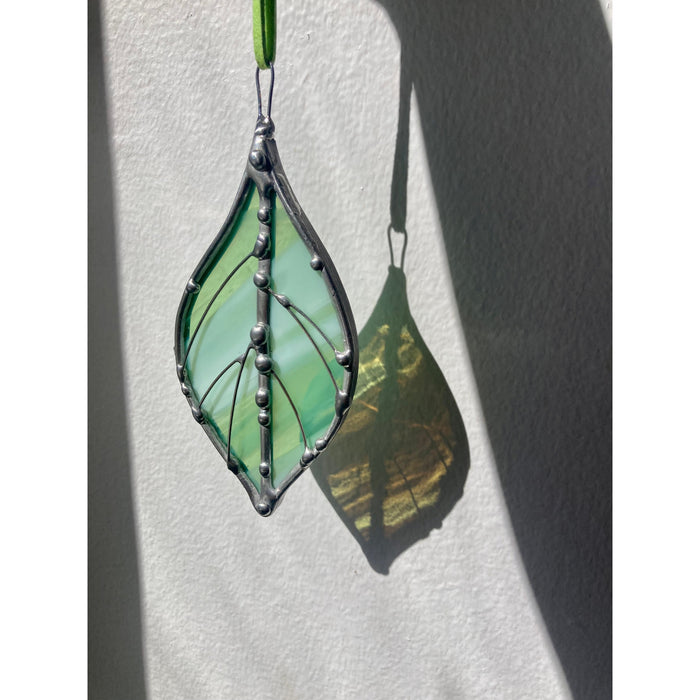 Little Leaf - Glass Charm