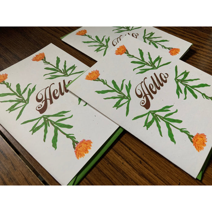 Hello Riso Greeting Card