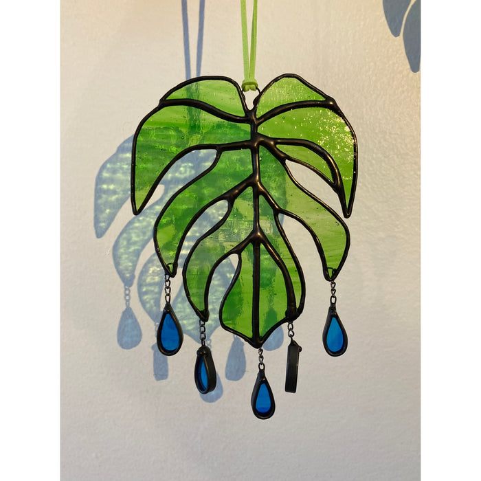 Well Watered Monstera Stained Glass