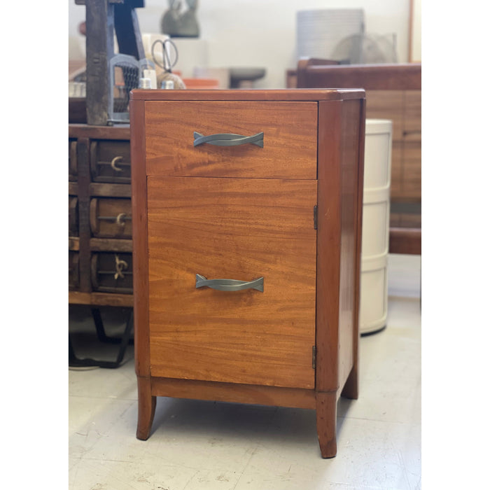Vintage Mid Century Modern Accent Table with Dovetail Drawers Circa 1950s - 1970s