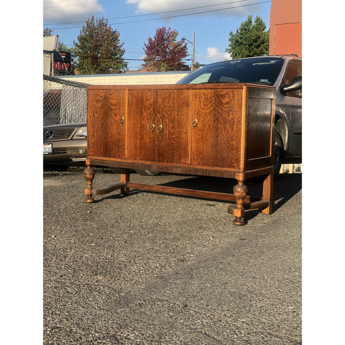 19th Century English Welsh Antique Oak Cabinet Sideboard Buffet or Credenza(Available by online purchase)