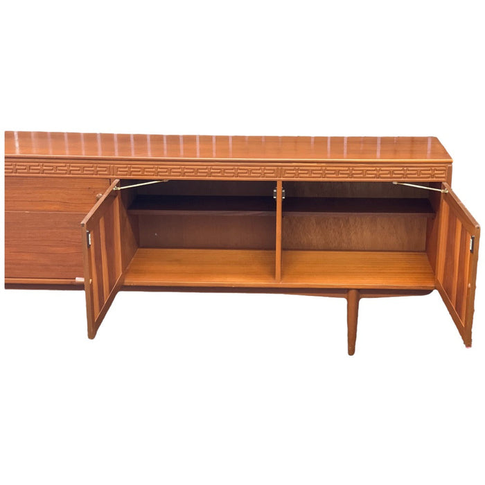 Imported UK Vintage Mid Century Modern Long Credenza/Buffet in the Style of Robert Heritage for Archie Shine Furniture (Available by Online Purchase Only)