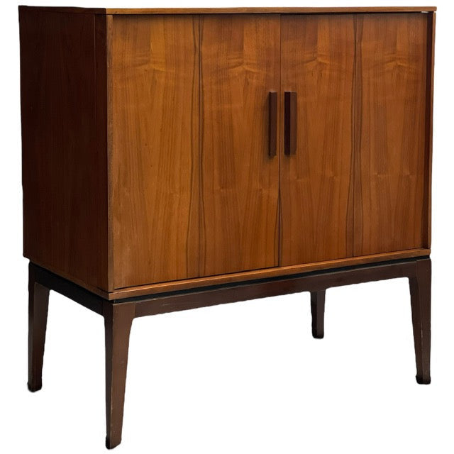 Imported UK Vintage Mid Century Modern Record Cabinet