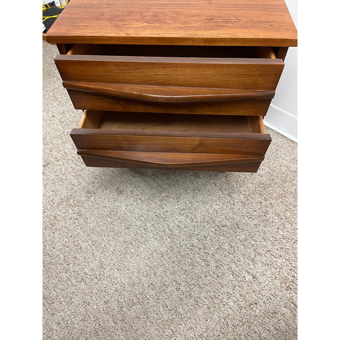 Vintage Mid Century Modern Night Stand with Dovetail Drawers