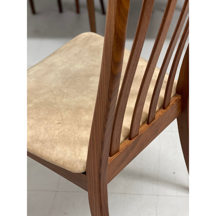 Danish Style Ladder Back Dining Chairs Set of 6
