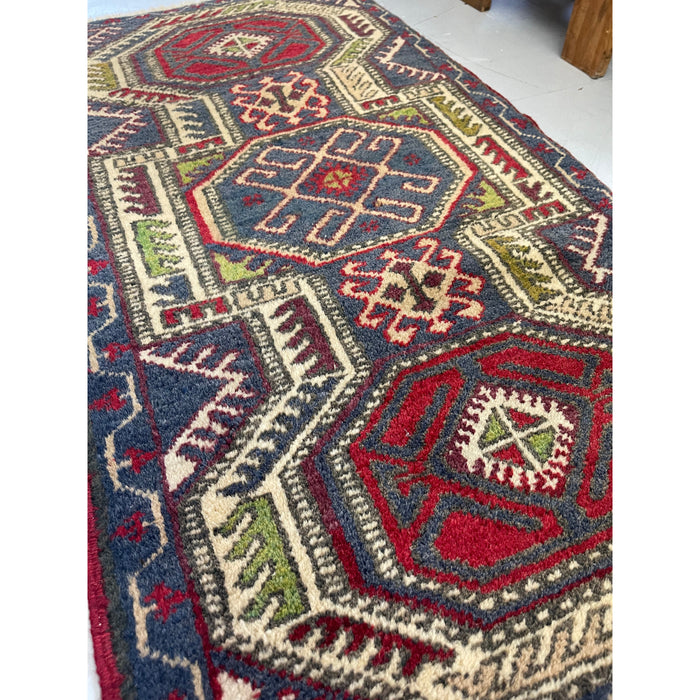 Vintage Mid Century Modern Rug Runner