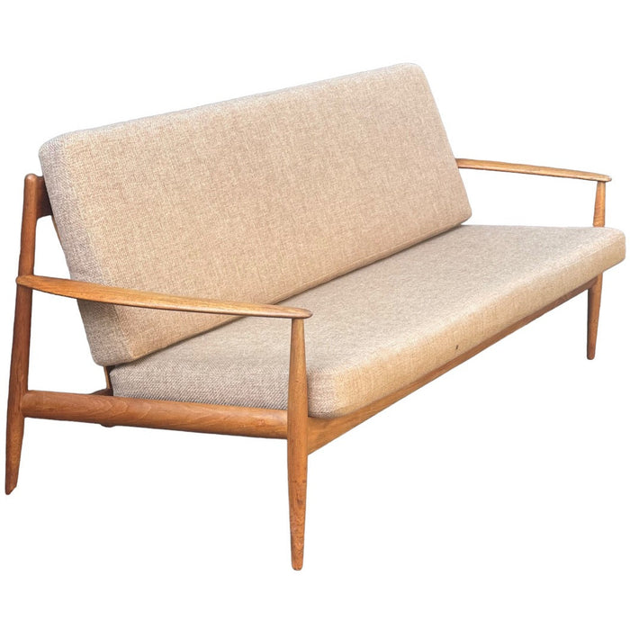 Vintage Danish Modern Teak Sofa Arm Chair by John Stuart Original Upholstery (Available by Online Purchase only)