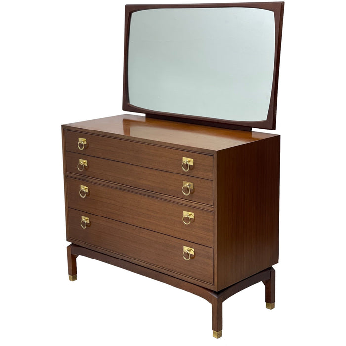 Vintage Mid Century Modern Dresser with Mirror