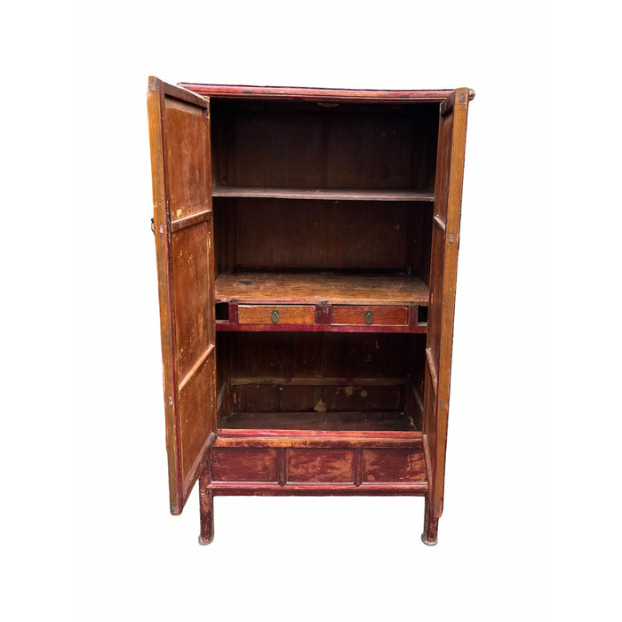 Vintage Chinese Elmwood Armoire Or Wardrobe Cabinet (Available for Online Purchase Only)