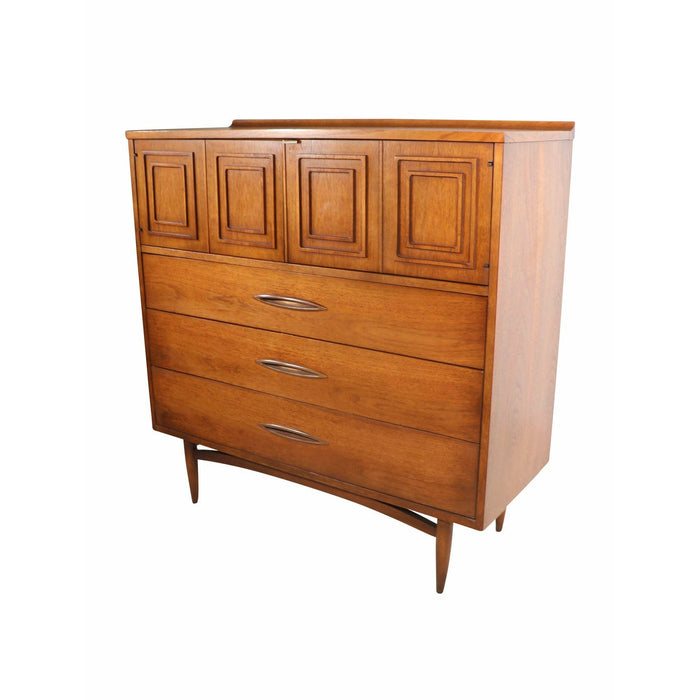 Vintage Mid Century Modern Dresser with Dovetail Drawers Cabinet Storage (Available for Online Purchase Only)