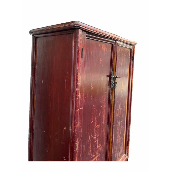 Vintage Chinese Elmwood Armoire Or Wardrobe Cabinet (Available for Online Purchase Only)