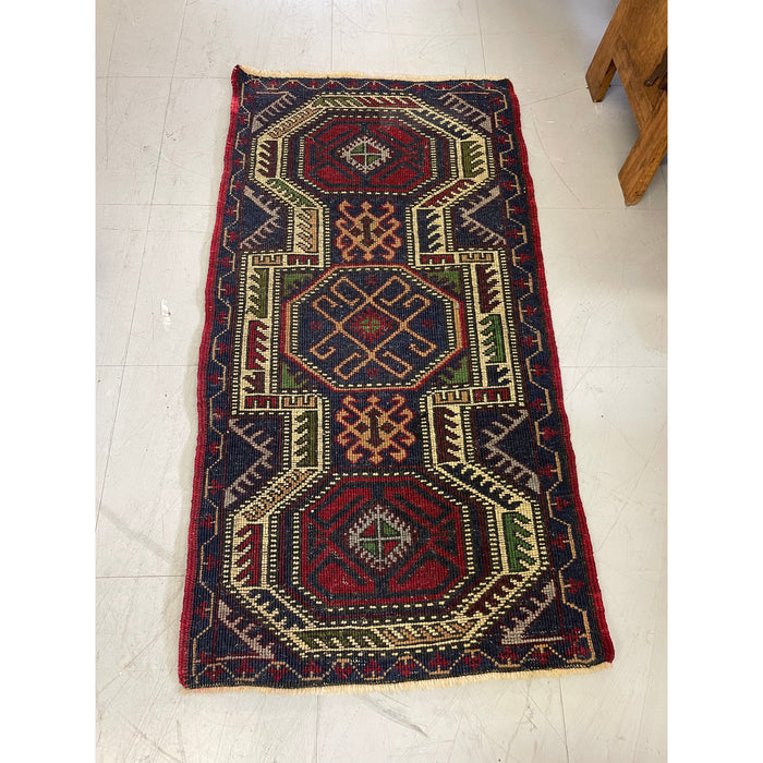 Vintage Mid Century Modern Rug Runner