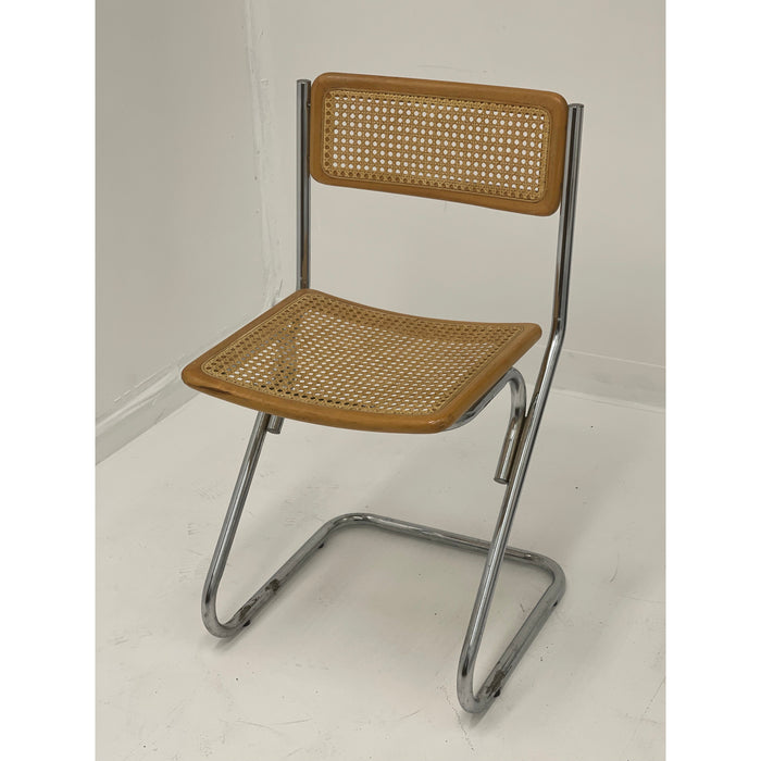 Vintage Cane Metal Chair