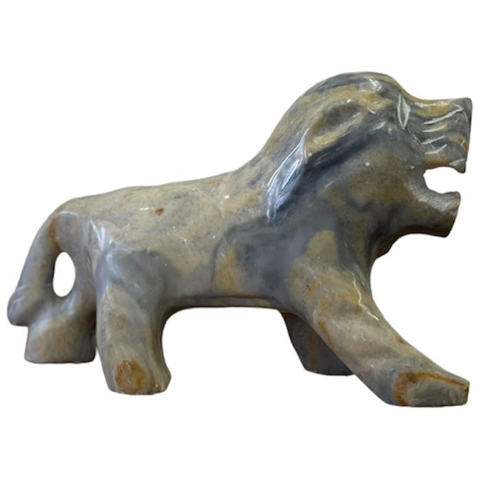 Vintage Stone Caved Lion