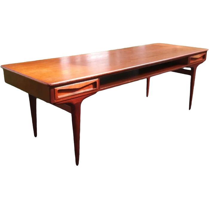 Vintage Large Danish Coffee Table In Style Of Johannes Anderson (Available for Online Purchase Only)