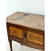 Antique Early 20th Century Vintage English Walnut Buffet Cabinet With Casters