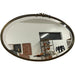 Antique Metal Oval Wall Mirror
