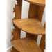 Antique Style Corner Bookshelf Fixed Shelves