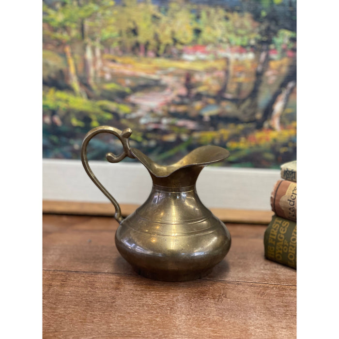 Vintage Brass Pitcher — Big Whale Consignment