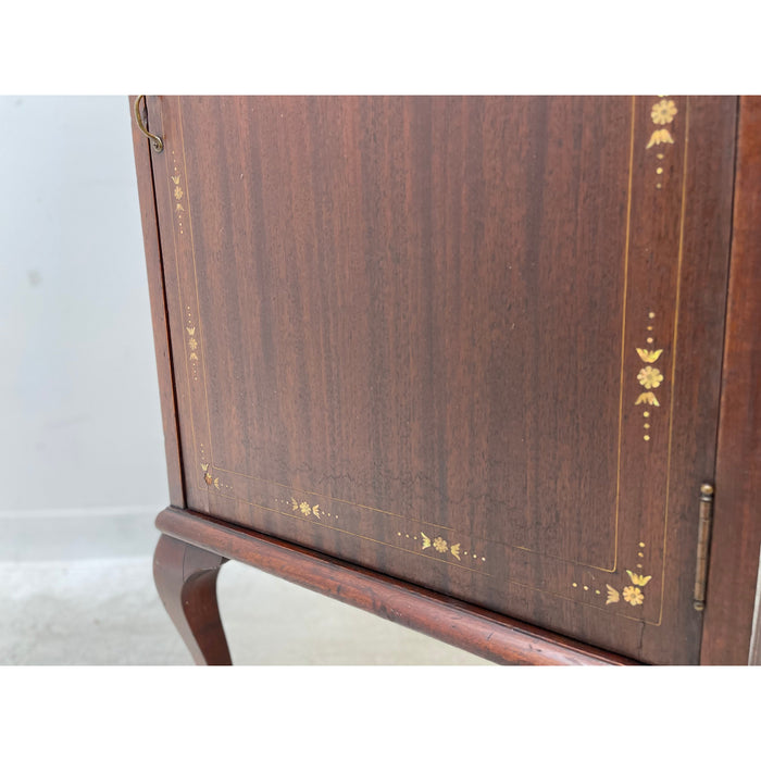 Vintage Music Cabinet with Decorative Inlay