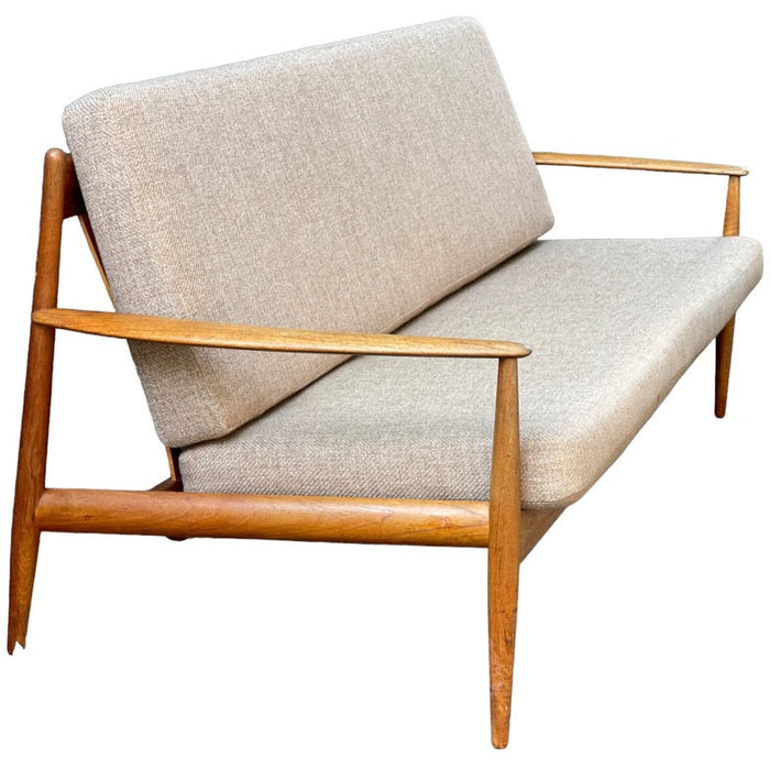 Vintage Danish Modern Teak Sofa Arm Chair by John Stuart Original Upholstery (Available by Online Purchase only)