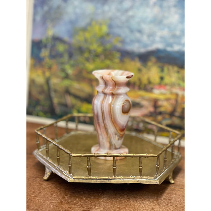 Decorative Stone Candle Stick Holder
